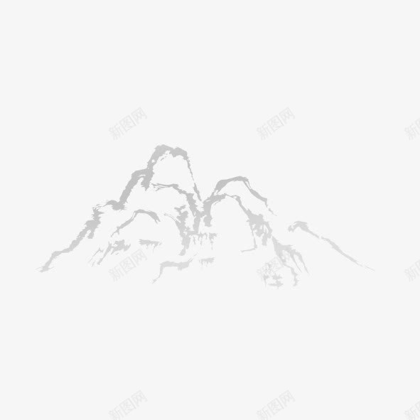 水墨假山画png免抠素材_88icon https://88icon.com 假山 假山平面图 山水 水墨画 若隐若现 风景