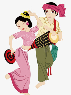 值得庆祝的日子傣族泼水节喜庆庆祝高清图片