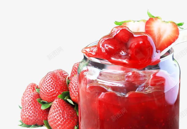 草莓果酱png免抠素材_88icon https://88icon.com 水果 草莓果酱 超市展板元素 食品