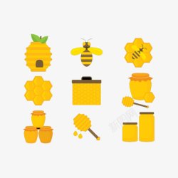 蜂蜜文化卡通蜂蜜高清图片