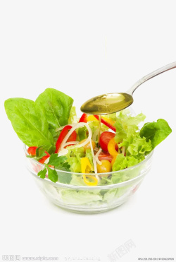 西餐调料蔬菜水果沙拉高清图片