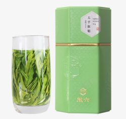 礼茶好看的浅绿色茶叶盒高清图片