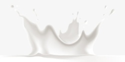 飞溅的牛奶白色背景图素材