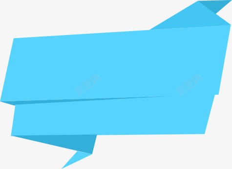 折纸png免抠素材_88icon https://88icon.com 几何 天猫新风尚 标题栏 活动栏 蓝色不规则图形 蓝色折纸