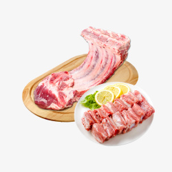炒排骨猪肉排骨广告高清图片