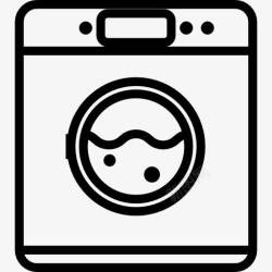 家居洗涤洗衣机图标高清图片