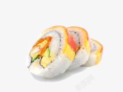 蟹籽沙拉特色蟹肉蛋皮寿司高清图片