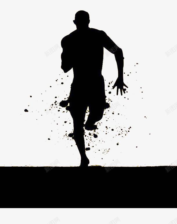 跑步的人剪影png免抠素材_88icon https://88icon.com 奔跑 宣传 小黑人跑步 海报设计 男人 跑步影子 跑的人