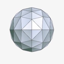灰色立体科技对称几何图形球体P素材
