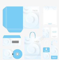 企业办公用品VI矢量图素材