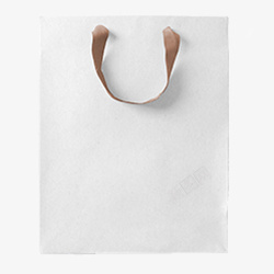环保手拎袋白色简约装饰手提袋装饰图高清图片