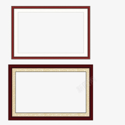 实木框架小两个木框高清图片
