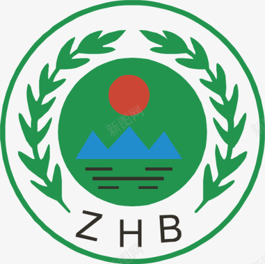 绿色楼房绿色ZHB图标图标