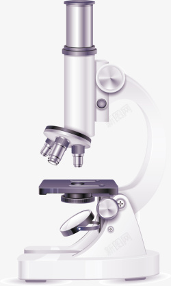 医院用的金属显微镜矢量图素材