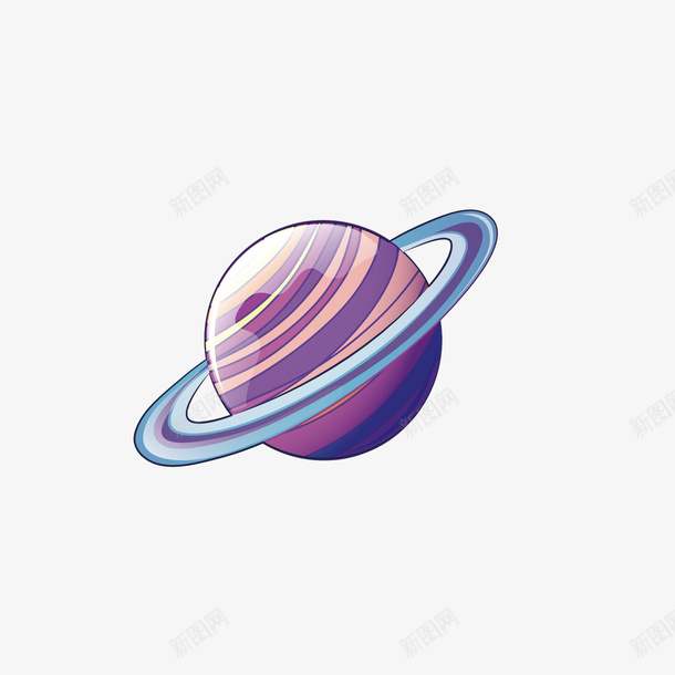 紫色星体卡通手绘png免抠素材_88icon https://88icon.com 卡通 可爱精致 唯美 太空宇宙 恒星 星环 星球 球体