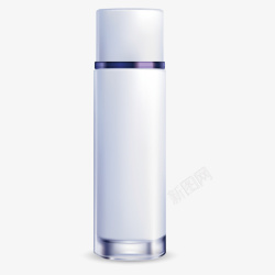 矢量化妆品瓶子圆形常见化妆品包装实物矢量图高清图片