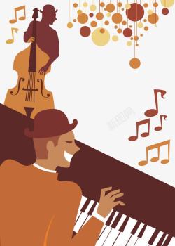 古典乐器海报创意欧式爵士乐音乐会高清图片