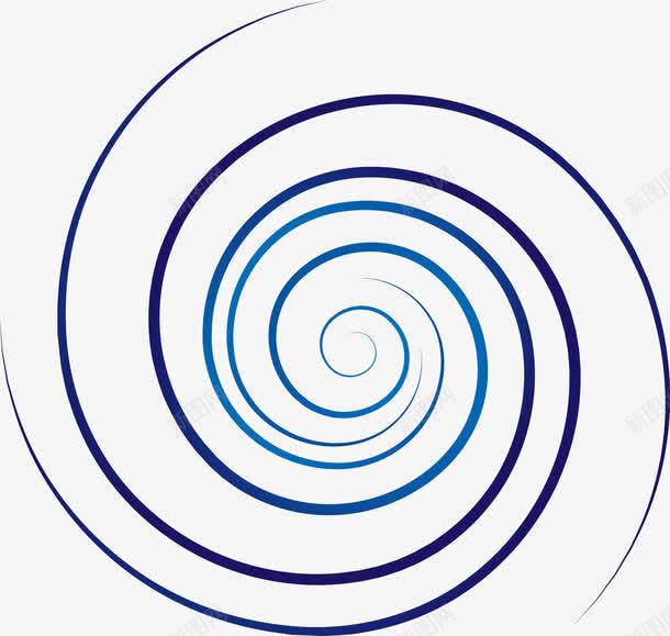 蓝色旋转线条图png免抠素材_88icon https://88icon.com 交错 创意图形 叠加 旋转 旋转光线 旋转图案 旋转标志 曲线 炫彩 线条 蓝色