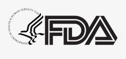 食品安全标志黑色创意大气企业FDA认证标志高清图片