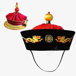 丝穗中式皇帝帽子高清图片
