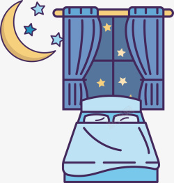 矢量睡眠眼罩世界睡眠日深夜卡通图标矢量图高清图片