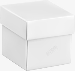 正方形抽奖盒简约白色盒子高清图片