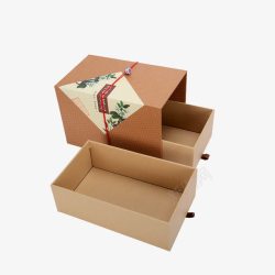 食材包装盒精致抽拉包装盒高清图片