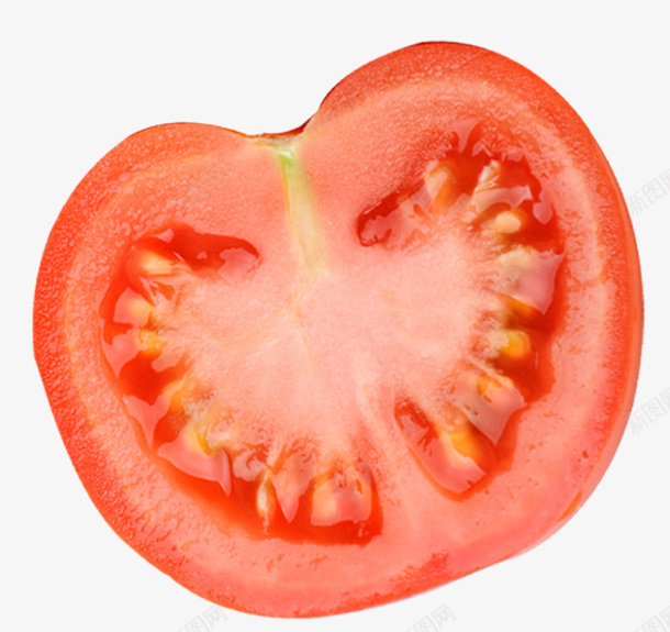 番茄纵切png免抠素材_88icon https://88icon.com 新鲜番茄 番茄纵切 红色番茄 美味 西红柿 餐饮PNG