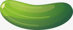 黄瓜青瓜水果手绘卡通食物蔬菜青瓜元素矢量图高清图片