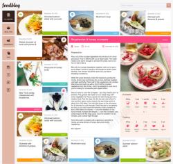 美食网站照片墙UI素材