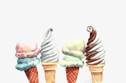 香草冰激凌冰淇淋高清图片