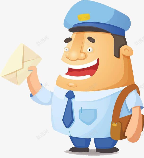 快递大叔png免抠素材_88icon https://88icon.com 信件派送 卡通手绘 快递卡片 快递名片 快递员 生活服务 装饰