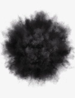 粉末颗粒爆炸黑色粉末高清图片
