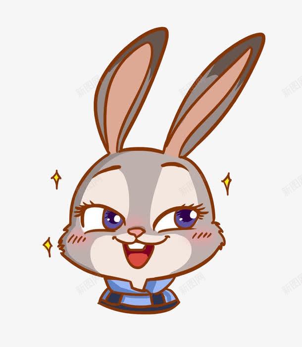 卡通兔子png免抠素材_88icon https://88icon.com 兔子简笔画 大嘴兔子 小兔 小灰兔 手绘 星星 灰色