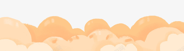 黄色水彩手绘云海底栏插图png免抠素材_88icon https://88icon.com 云海 传统装饰 底栏插图 手绘 水彩 黄色