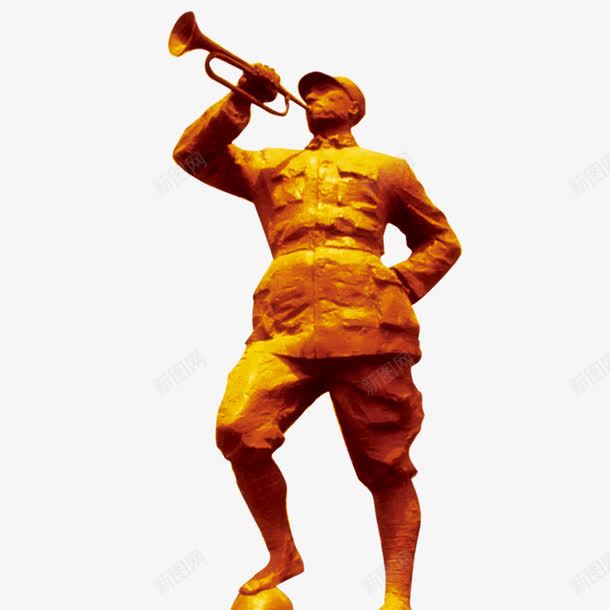 喜迎十九大吹号角雕塑png免抠素材_88icon https://88icon.com 人大 人民代表 人民解放军 党 吹号角 喜迎19大 喜迎十九大 雕塑