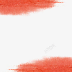 红色水墨传统装饰元素素材