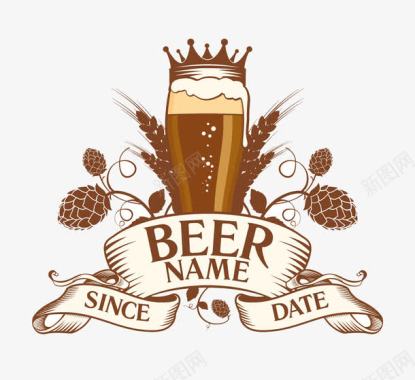 餐饮啤酒商标图标图标
