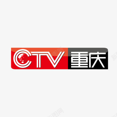 文字排版英文红色重庆卫视logo标志矢量图图标图标