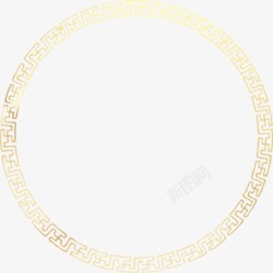 中式古典圆形花纹素材