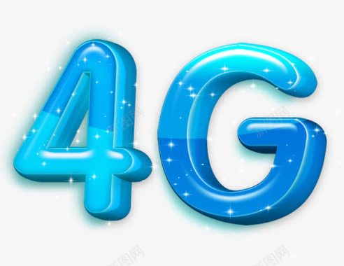 联通无线质感4G图标图标