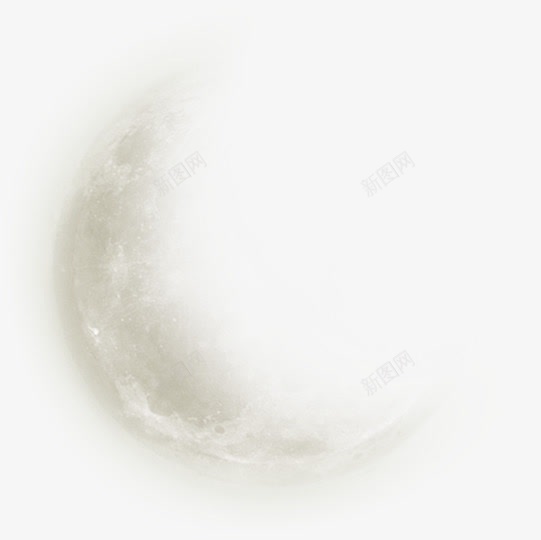 月亮弯弯png免抠素材_88icon https://88icon.com 弯月 效果 斜月 月亮 朦胧月光