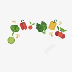 香菇海报美食蔬菜水果卡通高清图片