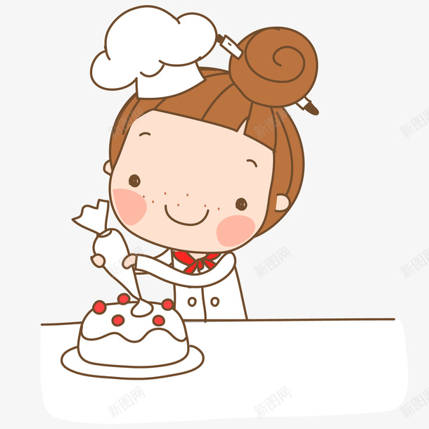 卡通蛋糕烘焙师png免抠素材_88icon https://88icon.com 卡通烘焙师 烘焙师 烘焙开心 糕点烘焙师 蛋糕烘焙师