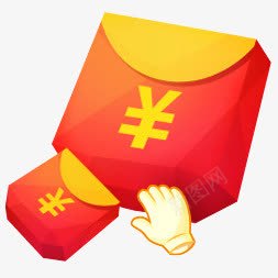 红色电商卡通红包png免抠素材_88icon https://88icon.com 卡通 红包 红色