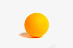 黄色球服乒乓球特写高清图片