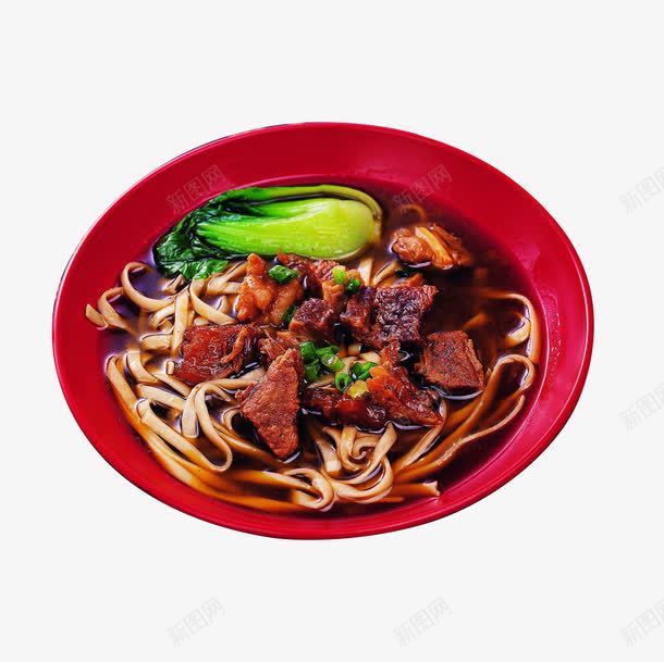红烧牛肉面png免抠素材_88icon https://88icon.com 小油菜 牛肉 特色面食 美食素材 葱 面条