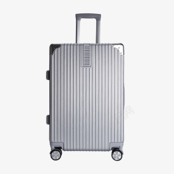 拉丝款行李箱银色拉丝款旅行箱高清图片