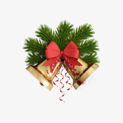 圣诞节日礼盒圣诞节日铃铛装饰高清图片