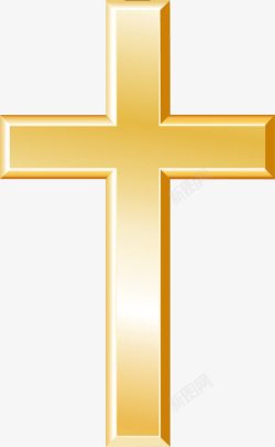 耶稣基督金色十字架高清图片